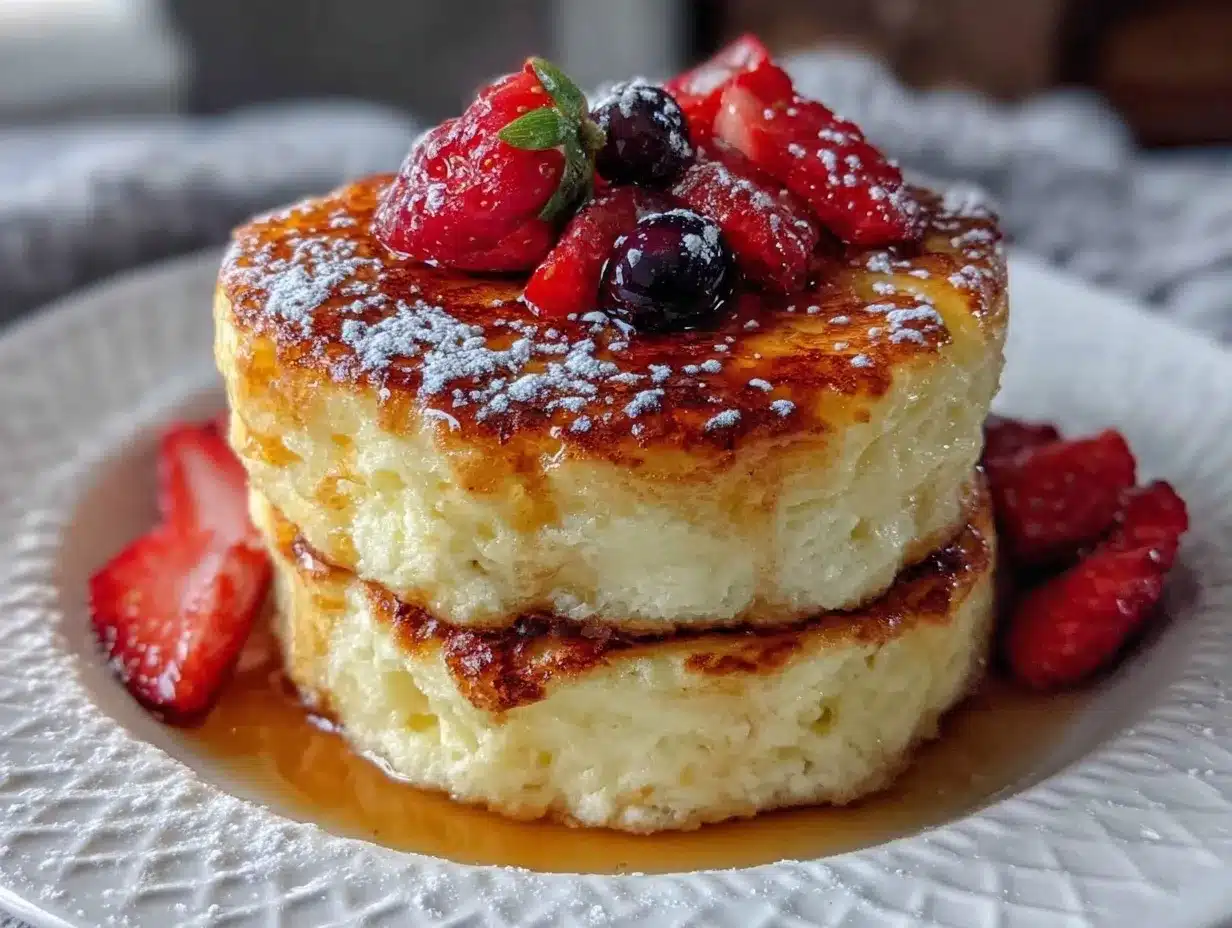fluffy Japanese pancakes preparation steps