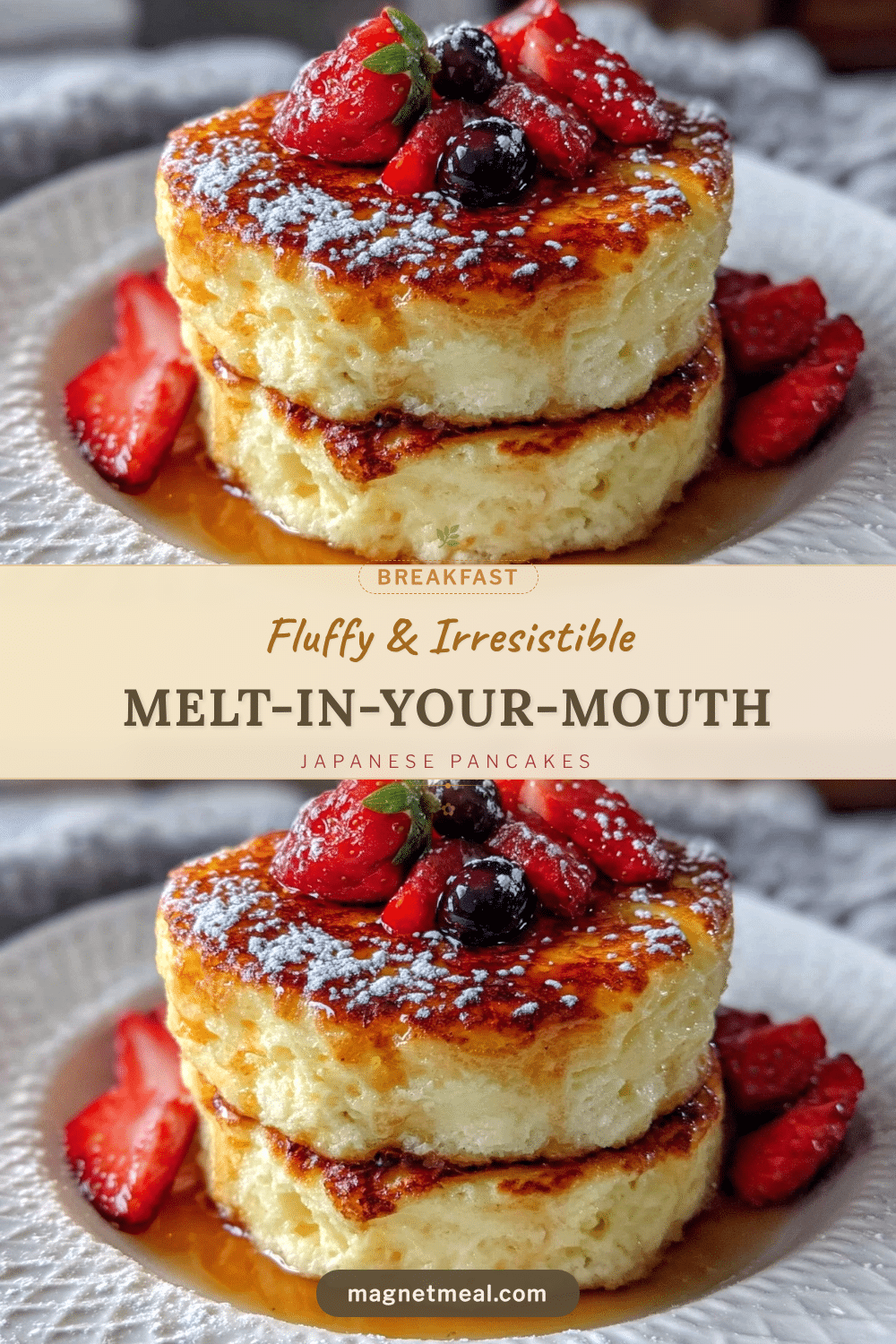 fluffy Japanese pancakes recipe
