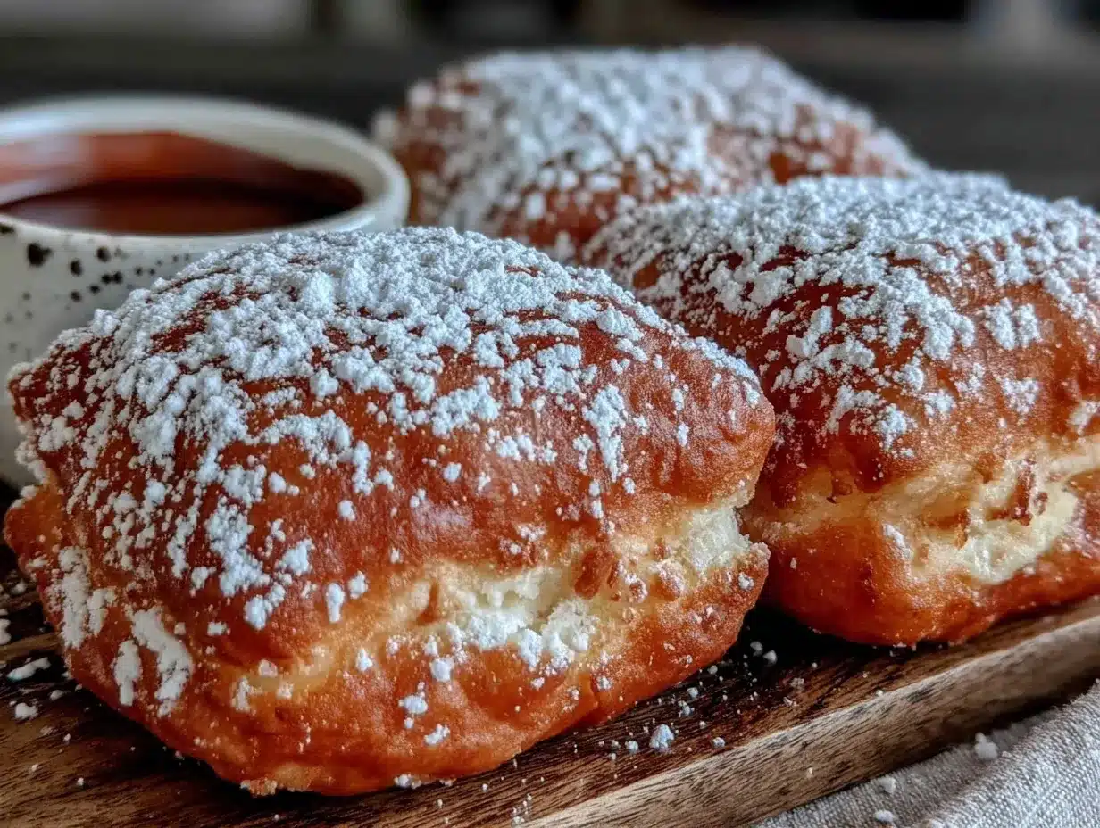 fluffy new orleans style beignets preparation steps