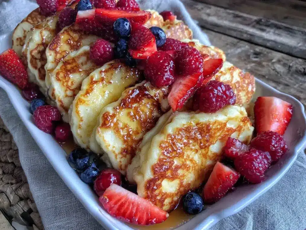 fluffy sheet pan pancakes recipe - featured image