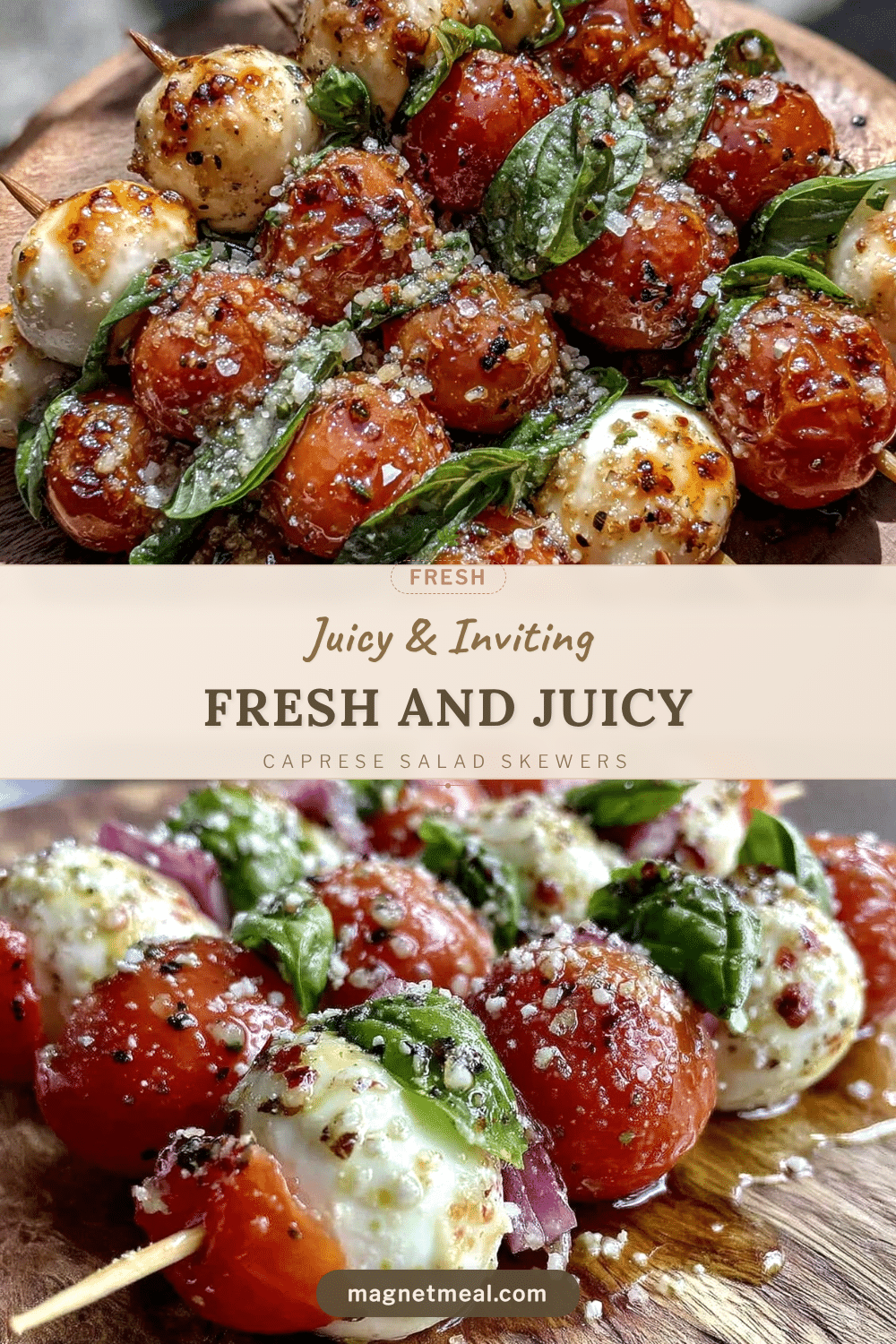 Fresh Caprese Salad Skewers recipe