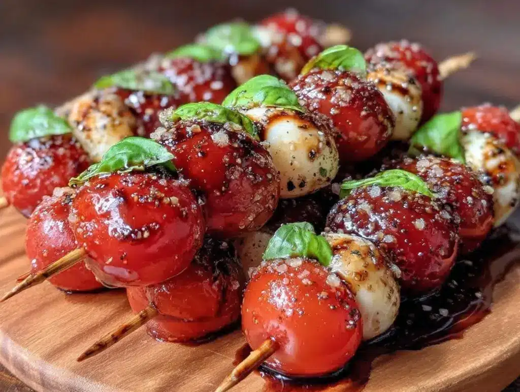 fresh Caprese skewers - featured image