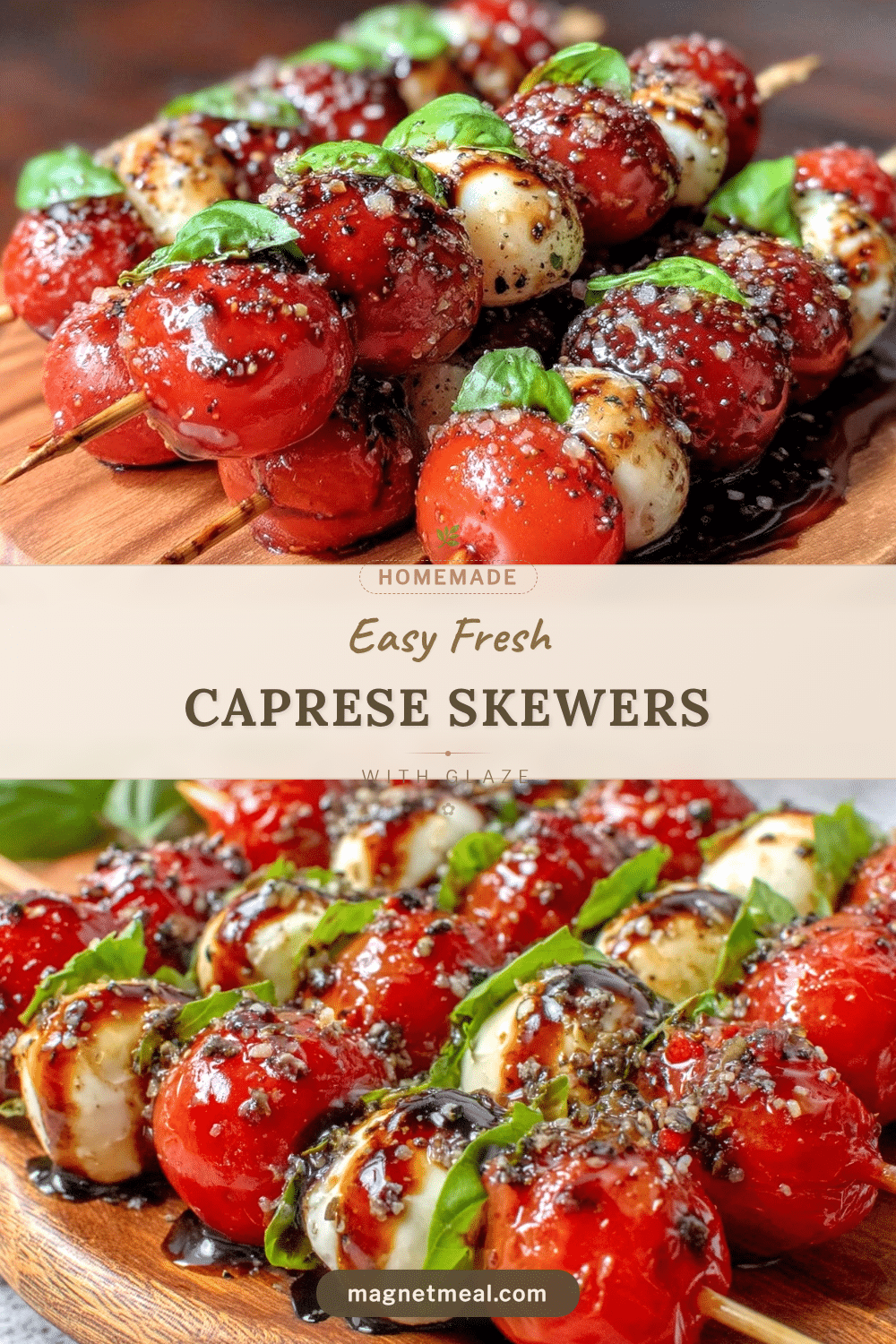 fresh Caprese skewers recipe