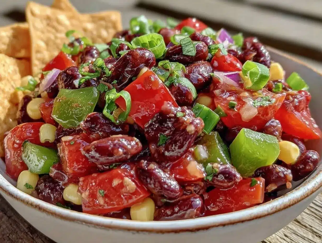 Fresh Cowboy Caviar Texas Salad preparation steps