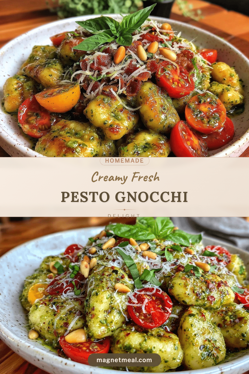 fresh creamy pesto gnocchi recipe
