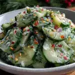 fresh cucumber salad - featured image