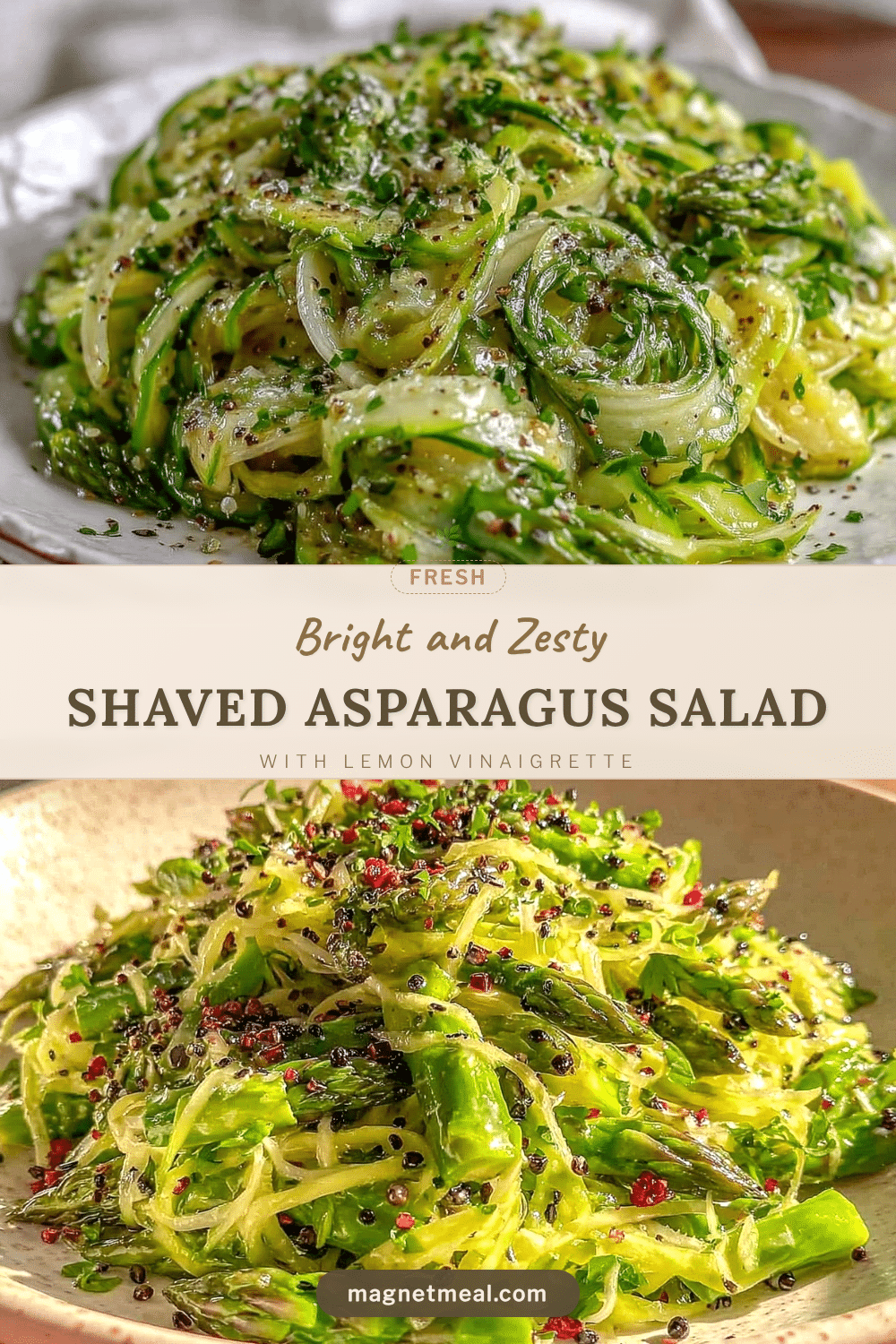 fresh shaved asparagus salad recipe