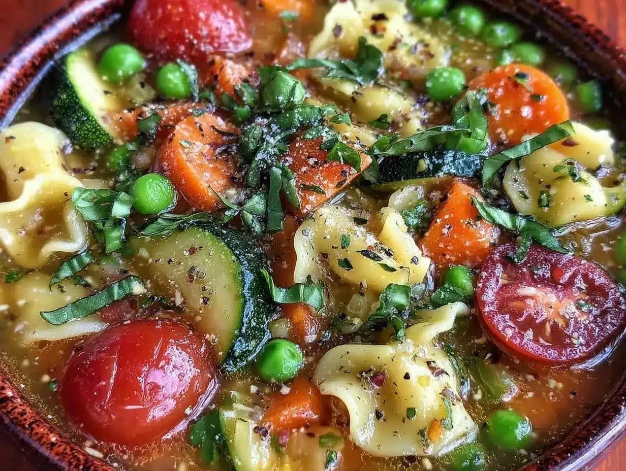 fresh spring minestrone soup preparation steps