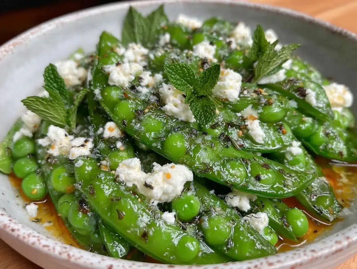 fresh spring pea salad preparation steps