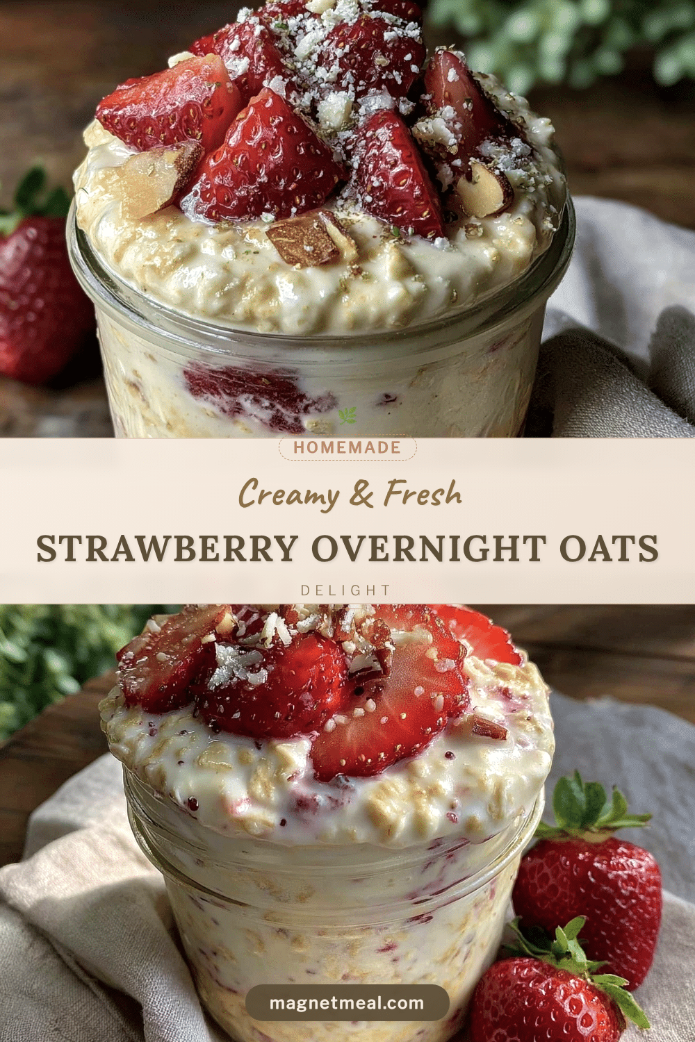 fresh strawberry overnight oats recipe