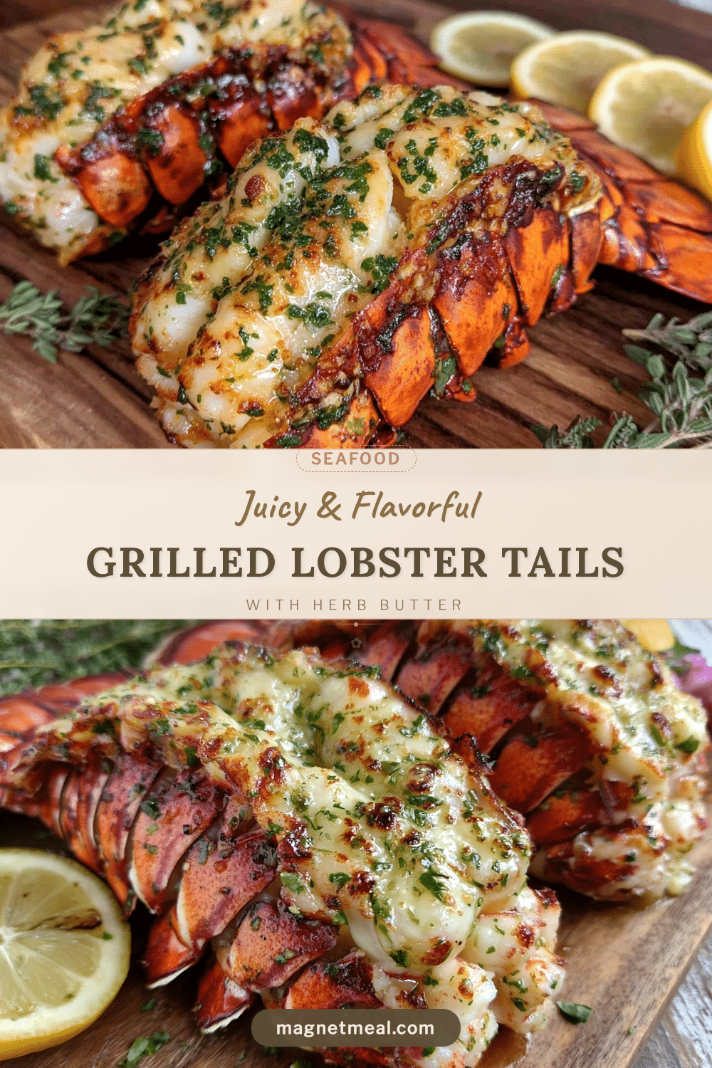 grilled lobster tails with herb butter recipe