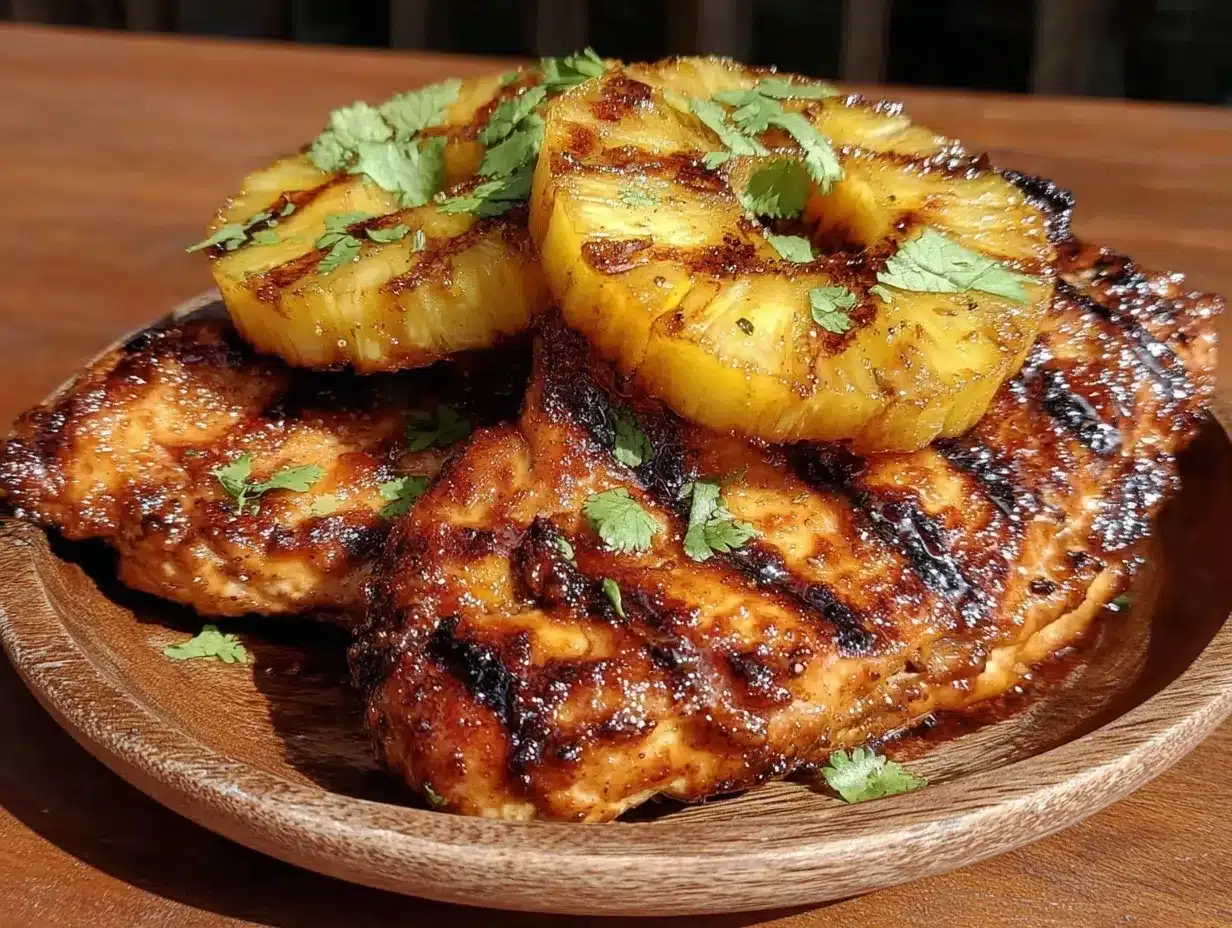 grilled pineapple chicken preparation steps