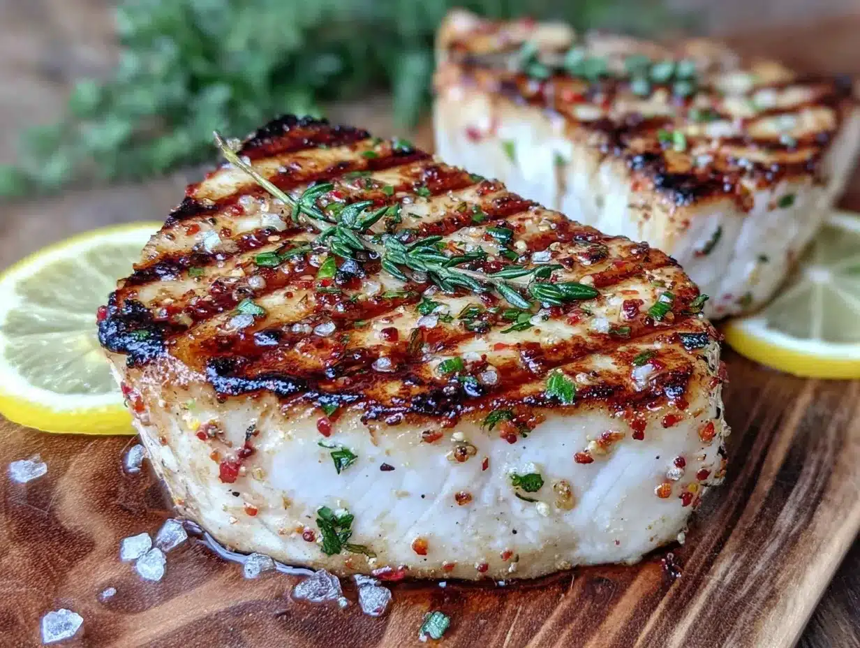 grilled swordfish steaks preparation steps