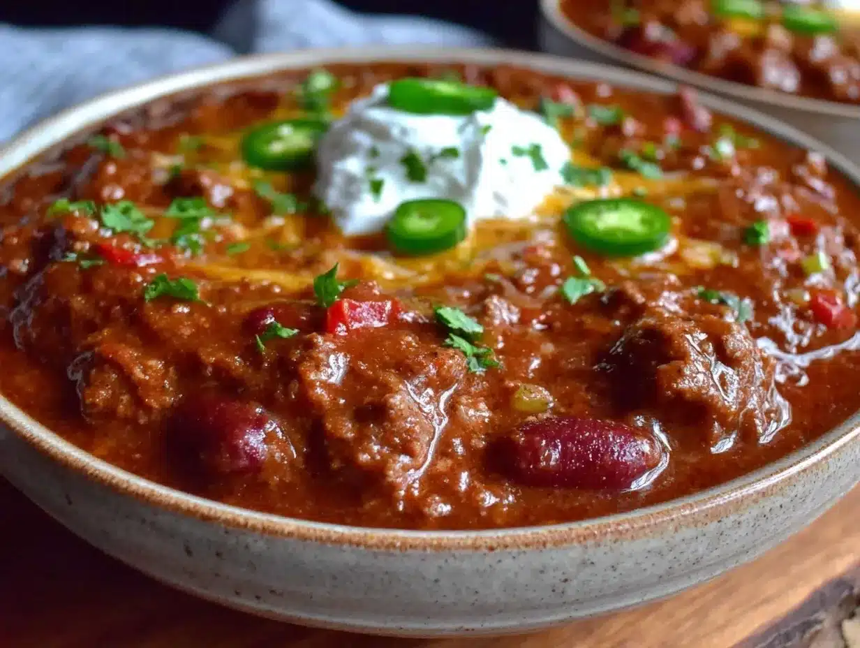 homemade chili with beans preparation steps