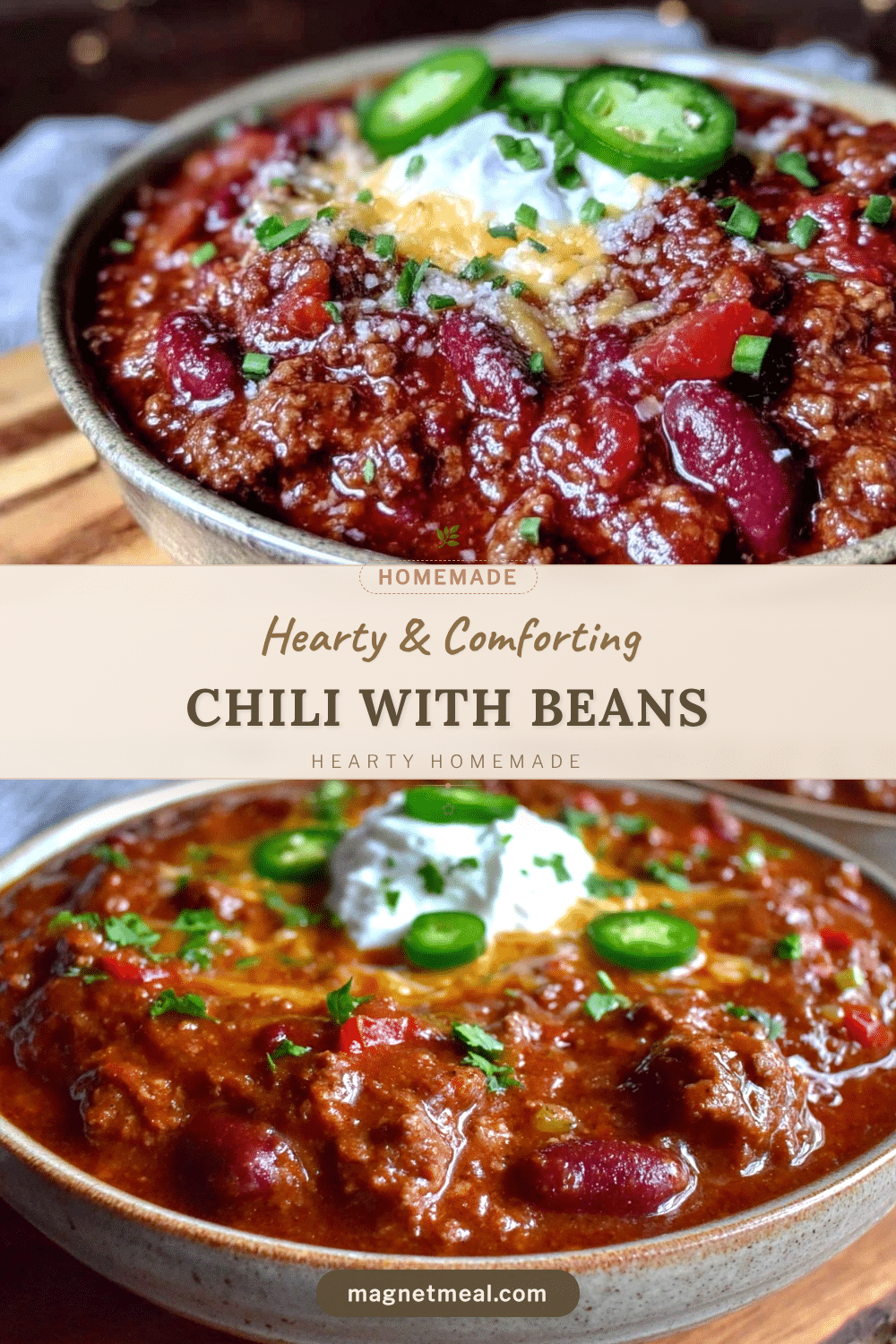 homemade chili with beans recipe