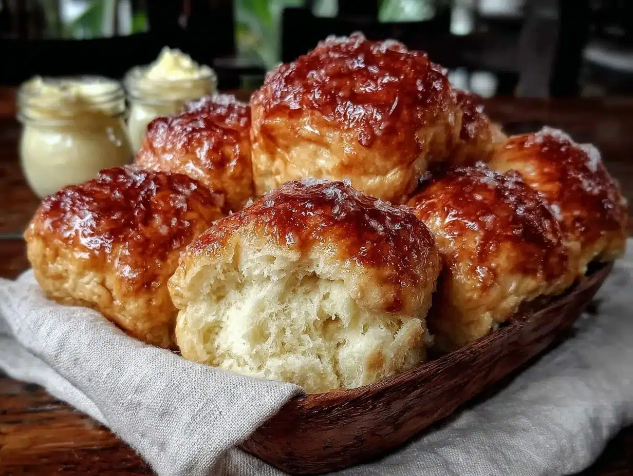 honey butter dinner rolls preparation steps