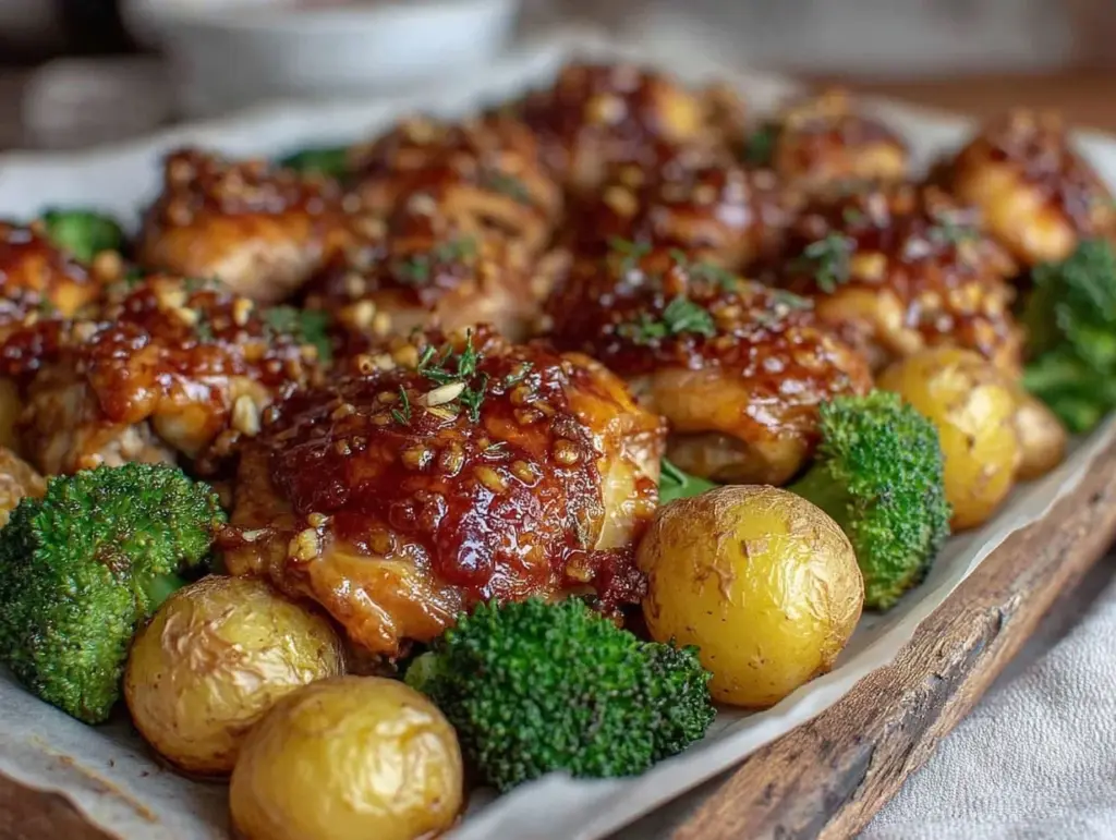 honey garlic chicken - featured image
