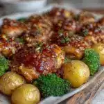 honey garlic chicken - featured image