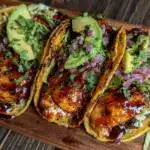 honey lime chicken tacos - featured image