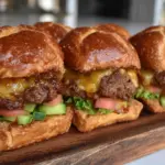 juicy cheeseburger sliders - featured image