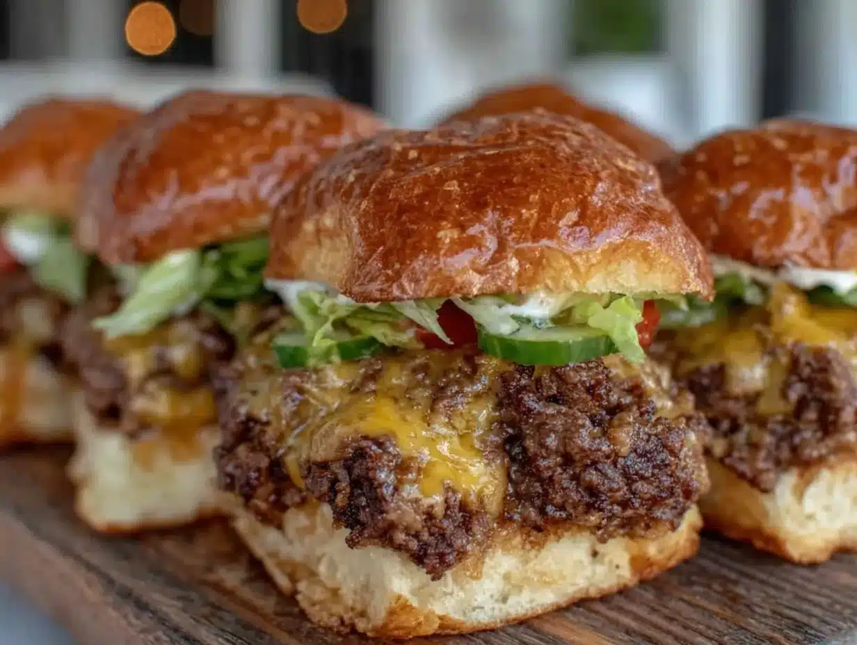 juicy cheeseburger sliders preparation steps