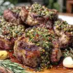 lamb chops with fresh mint chimichurri - featured image