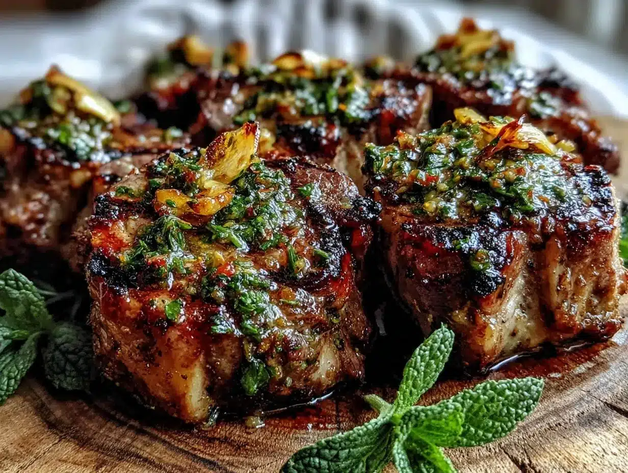 lamb chops with fresh mint chimichurri preparation steps