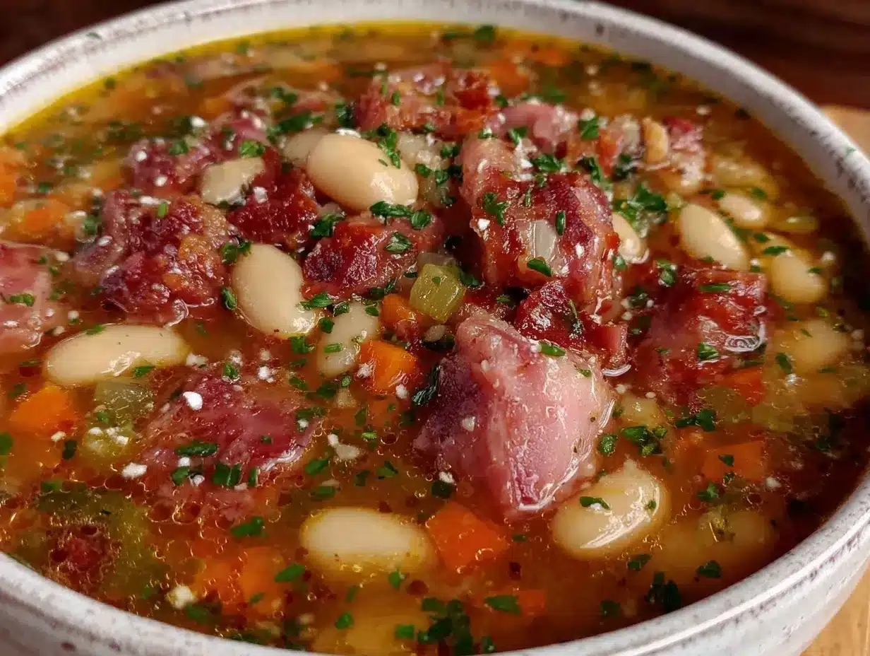leftover ham and bean soup preparation steps
