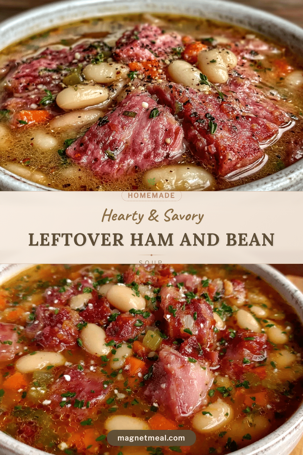 leftover ham and bean soup recipe