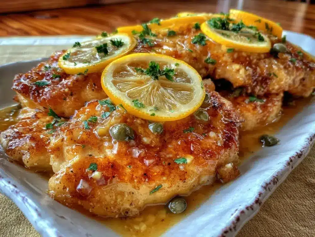 lemon chicken piccata - featured image