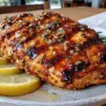 lemon garlic grilled chicken breast - featured image