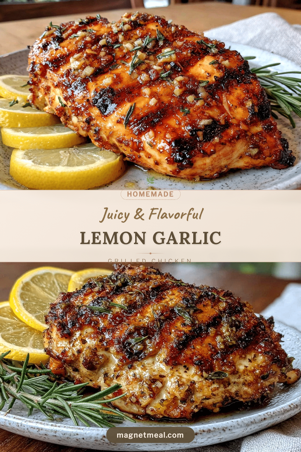 lemon garlic grilled chicken breast recipe