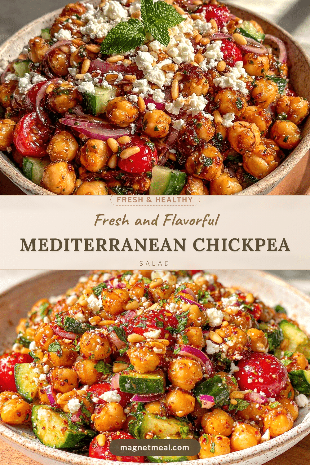 Mediterranean chickpea salad recipe