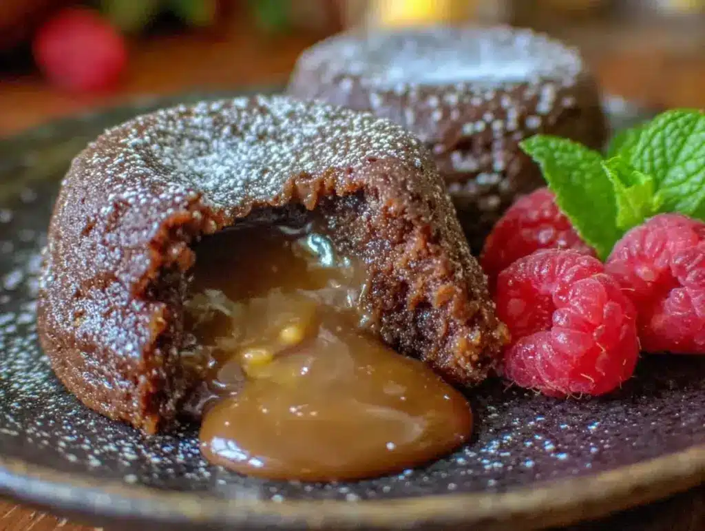 molten chocolate lava cakes - featured image