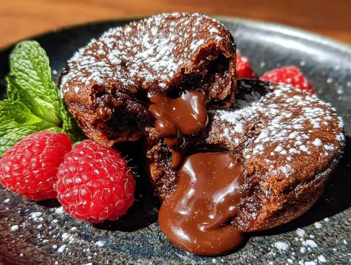 molten chocolate lava cakes preparation steps