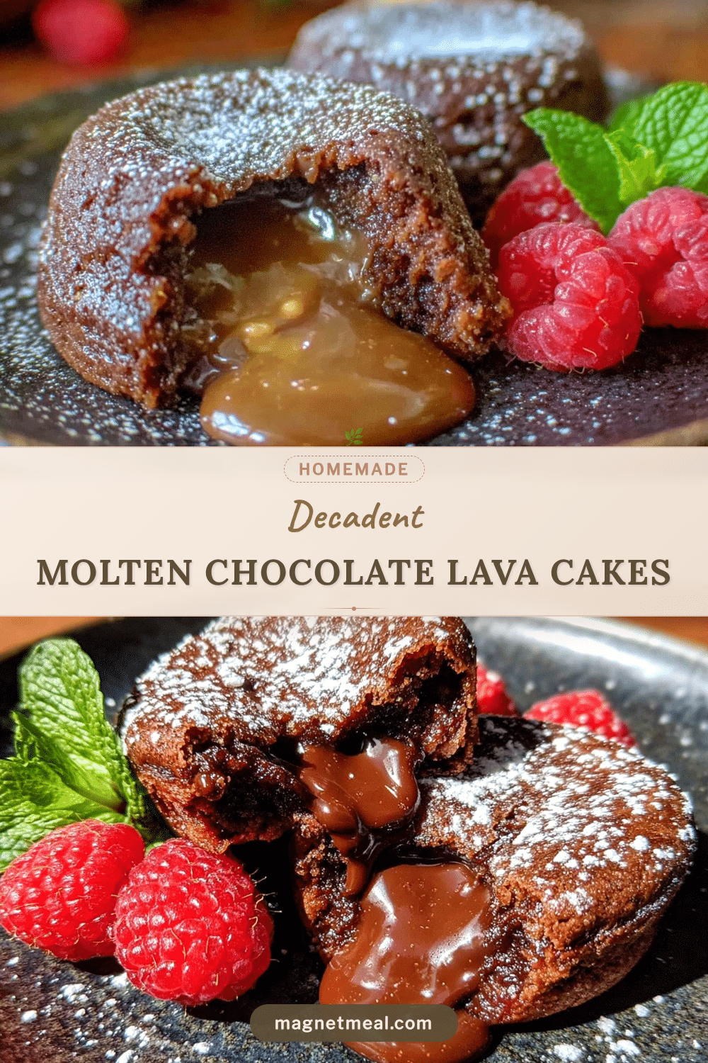 molten chocolate lava cakes recipe