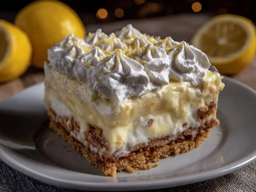 no-bake lemon icebox cake - featured image