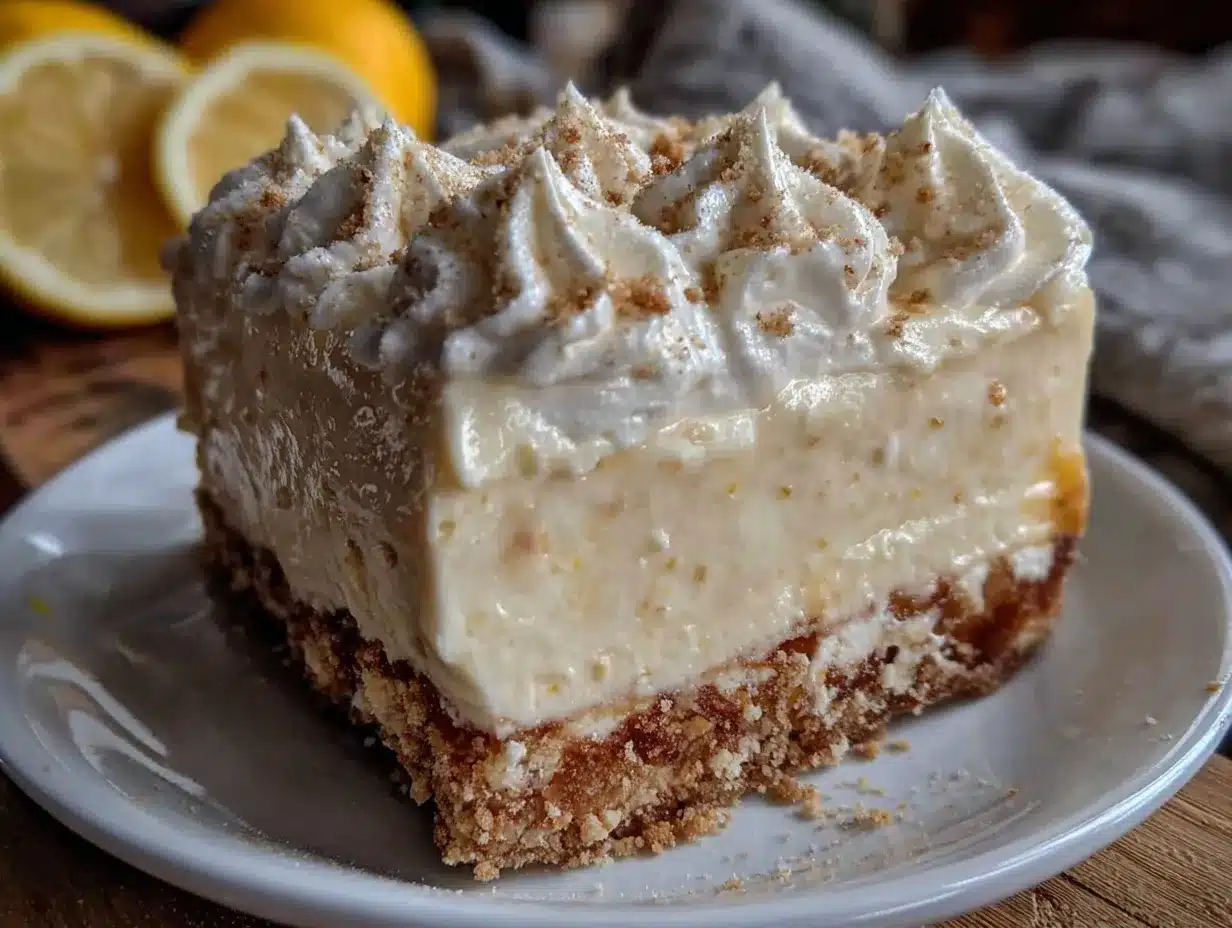 no-bake lemon icebox cake preparation steps