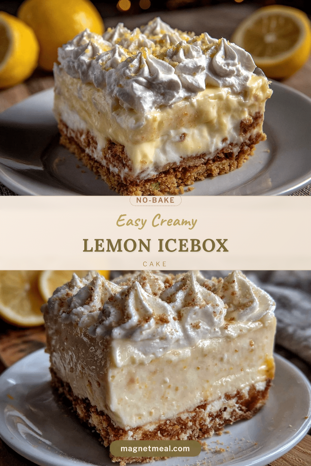 no-bake lemon icebox cake recipe