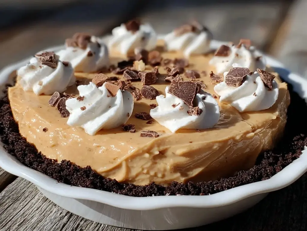 no-bake peanut butter pie - featured image