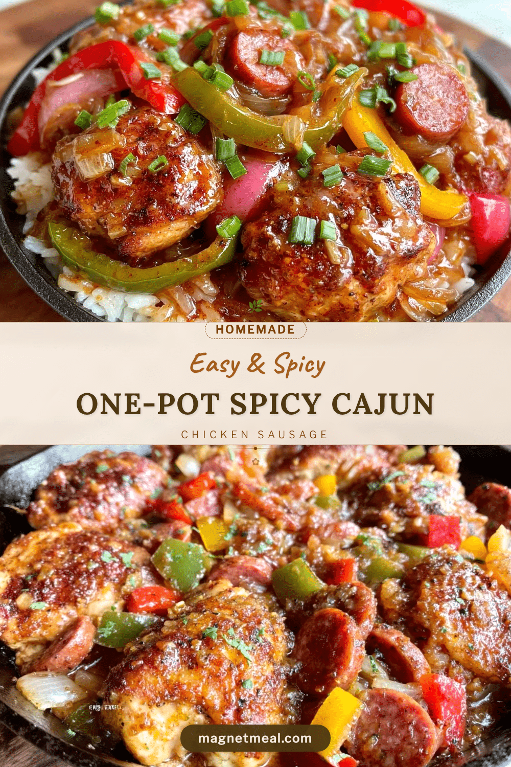 one-pot Cajun chicken and sausage recipe recipe
