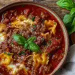 one-pot lasagna soup recipe - featured image