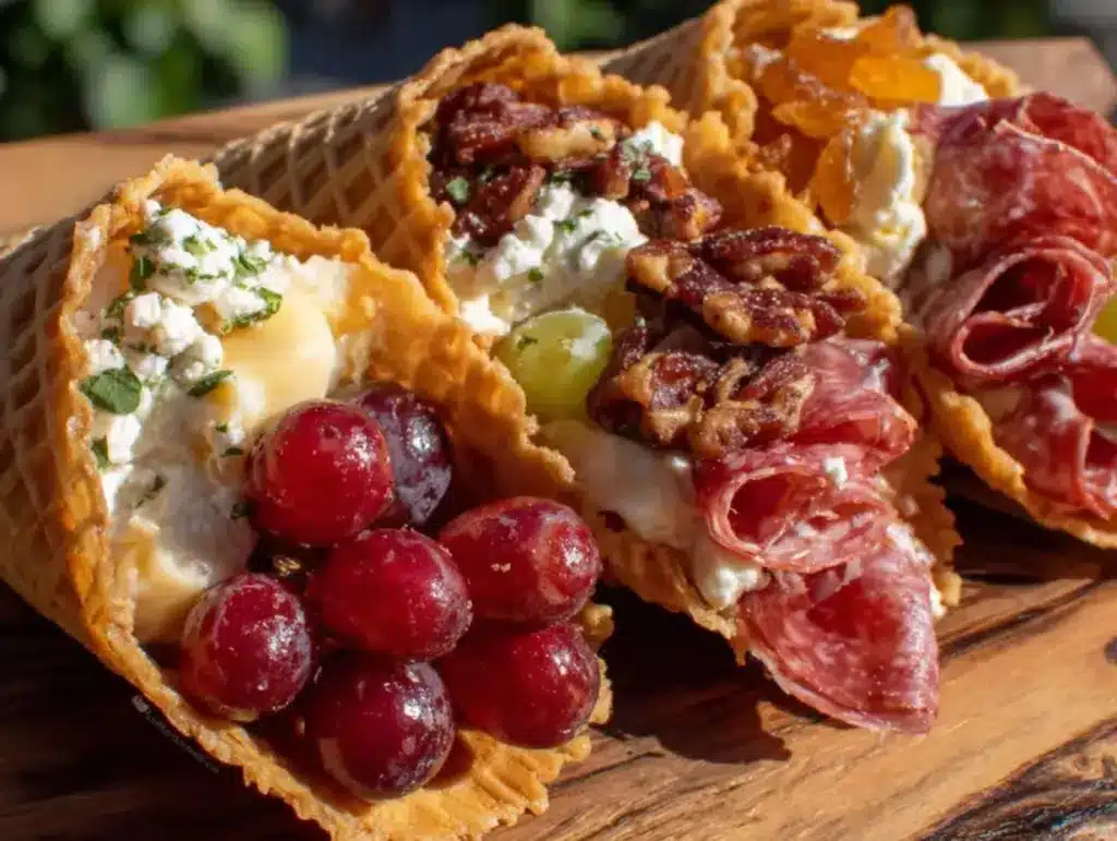 perfect charcuterie cones - featured image
