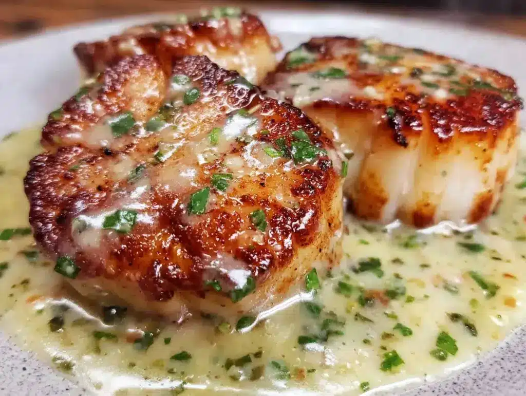 perfect seared scallops with lemon beurre blanc - featured image
