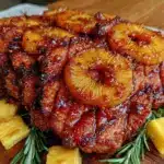 pineapple glazed ham steaks - featured image