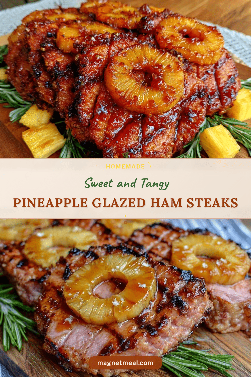 pineapple glazed ham steaks recipe