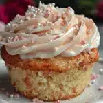pink champagne cupcakes - featured image