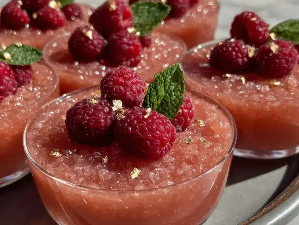 pink champagne jello cups - featured image