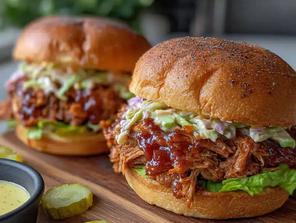 pulled chicken sandwiches - featured image