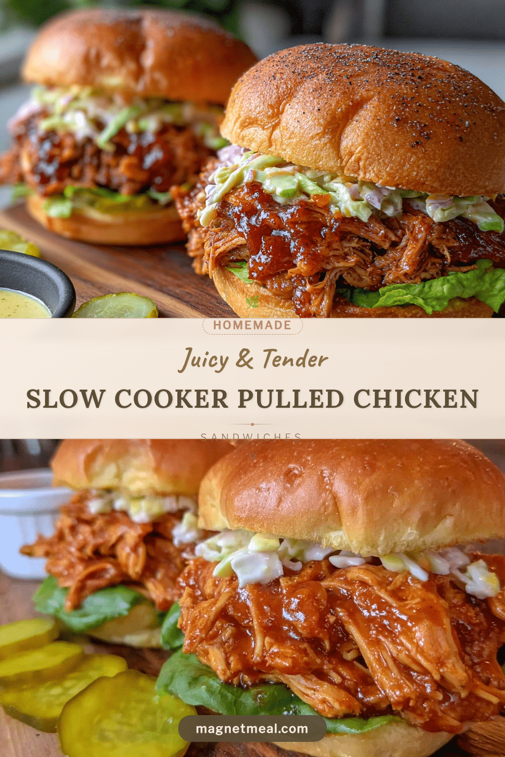 pulled chicken sandwiches recipe
